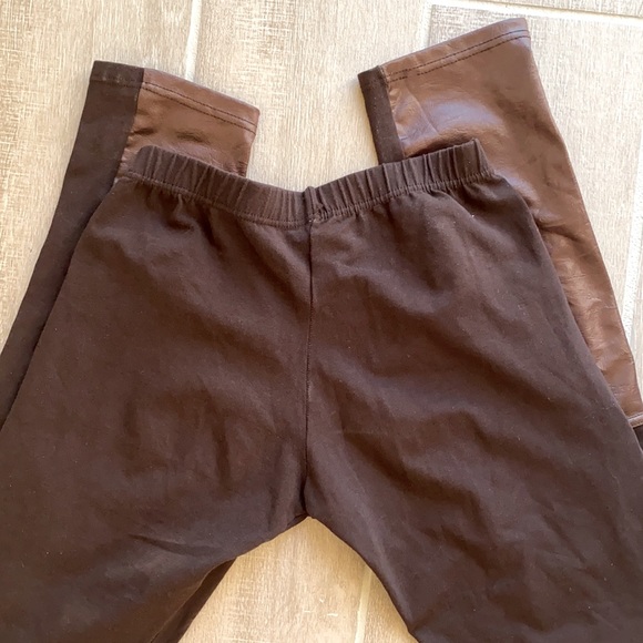 ✨ CALZENDONIA Italian leggings leather design - Picture 4 of 5